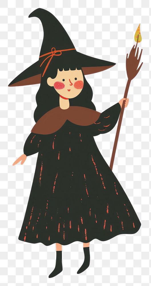PNG  Girl witch cartoon person human.