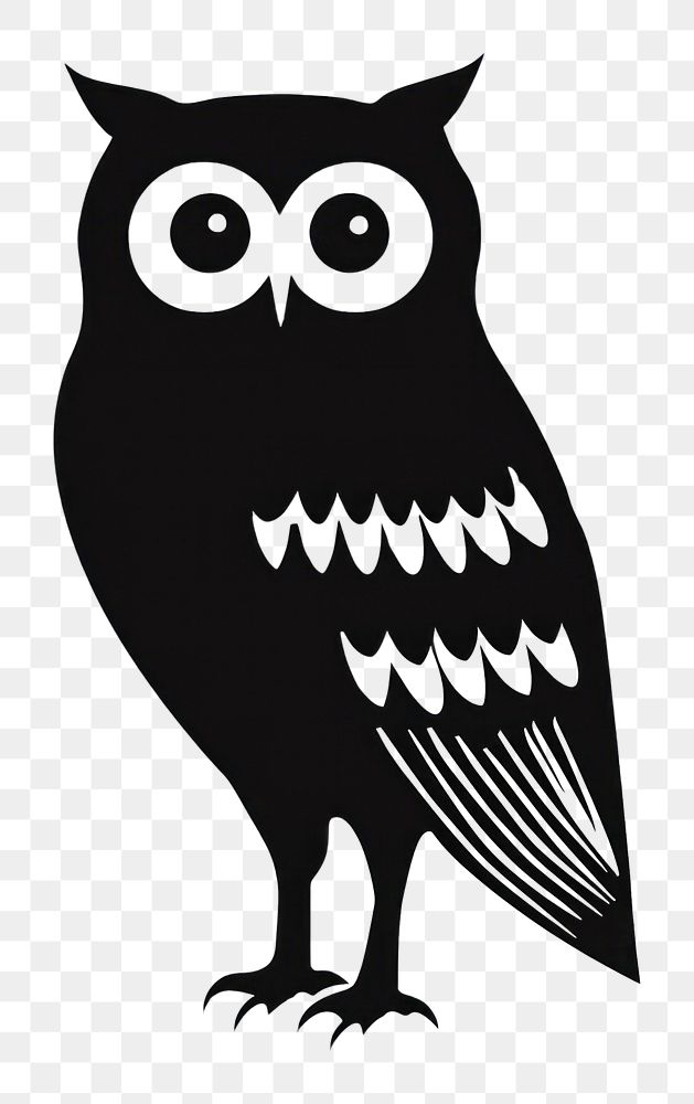 PNG Owl silhouette stencil animal shark.