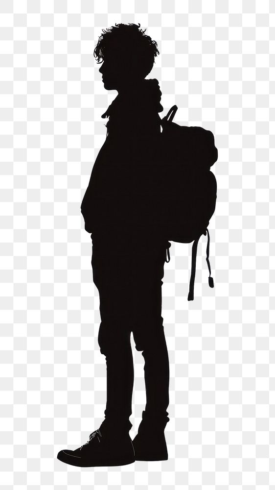PNG Student silhouette person adult human.