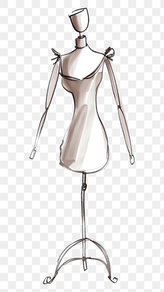 PNG Clothes mannequin white white background representation.
