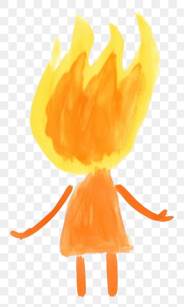 PNG Flame bonfire white background anthropomorphic.