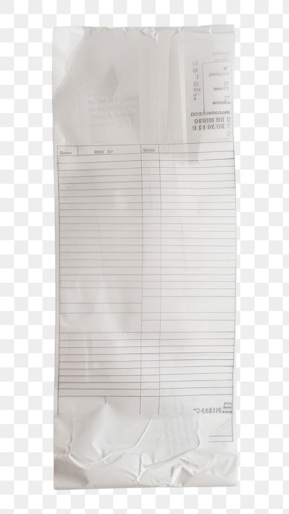 PNG Receipt white simplicity document.