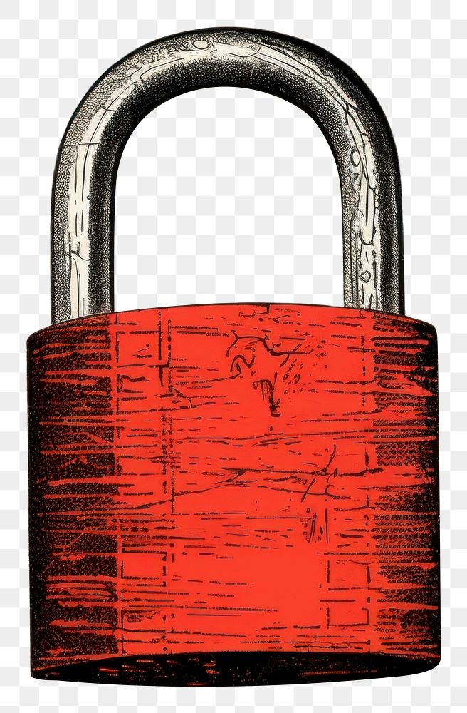 PNG Lock red protection security.