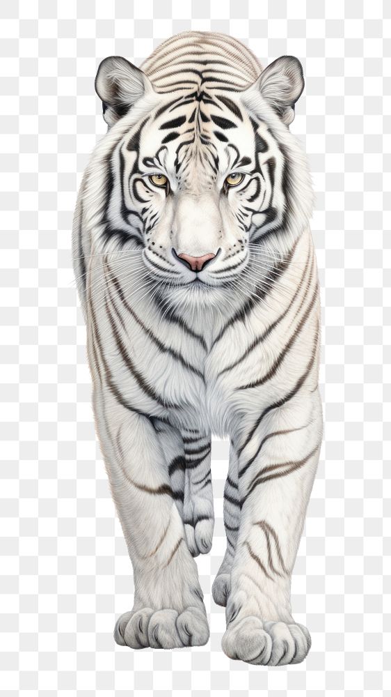 PNG White Tiger tiger wildlife animal