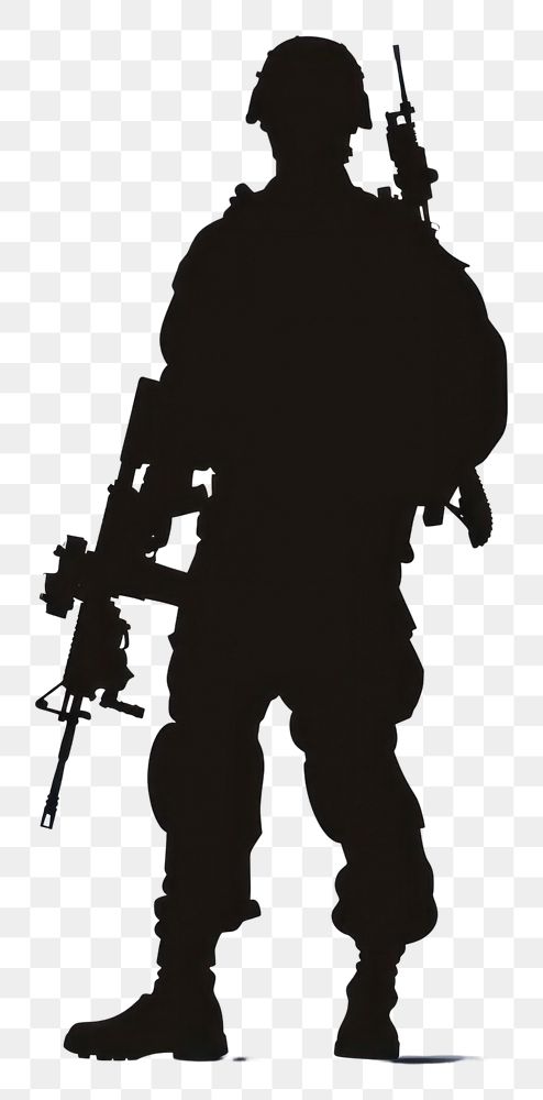 PNG Army toy silhouette clip art military soldier weapon.