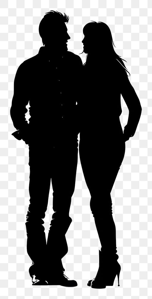 PNG Couple silhouette clip art adult white white background.