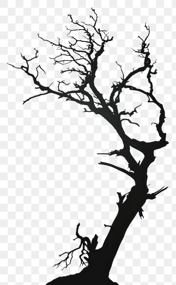 PNG Dead tree silhouette clip art drawing sketch 