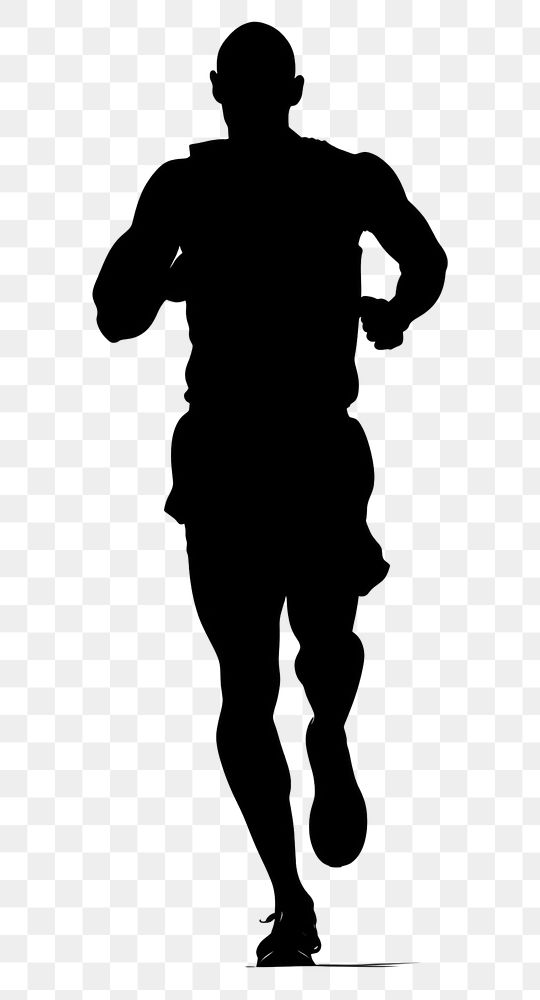PNG Fitness silhouette clip art adult white background determination.