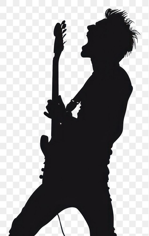 PNG Music silhouette clip art guitar adult white