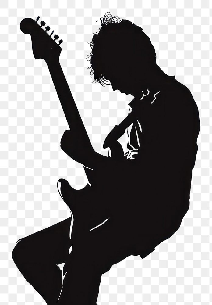 PNG Music silhouette clip art musician guitar white