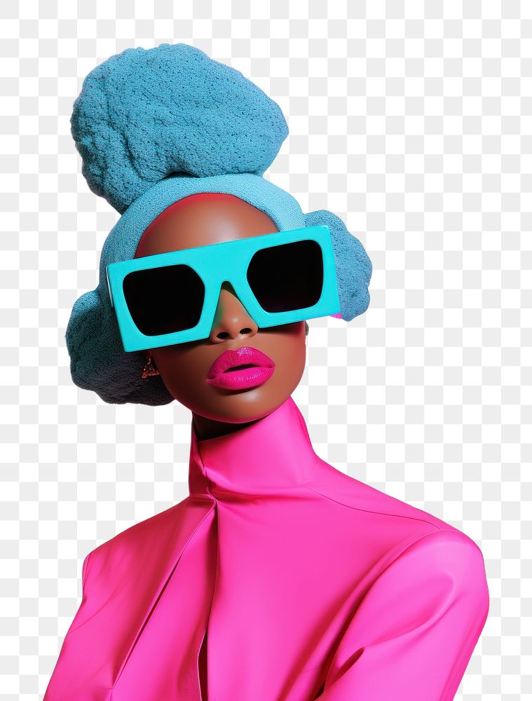 PNG Minimal pop art collage represent of y2k fashion accessories sunglasses accessory.