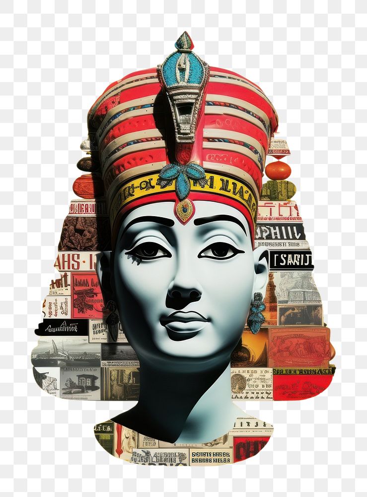 PNG Pop Egypt traditional art collage represent of Egypt culture female person adult.