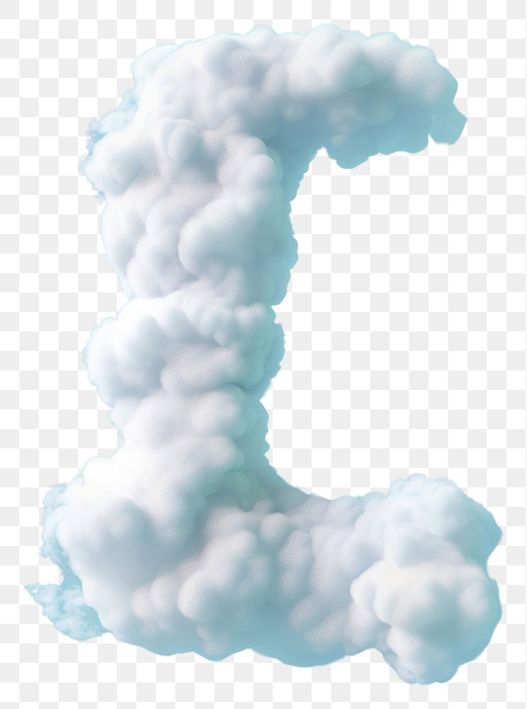PNG  Letter L cloud outdoors snowman.