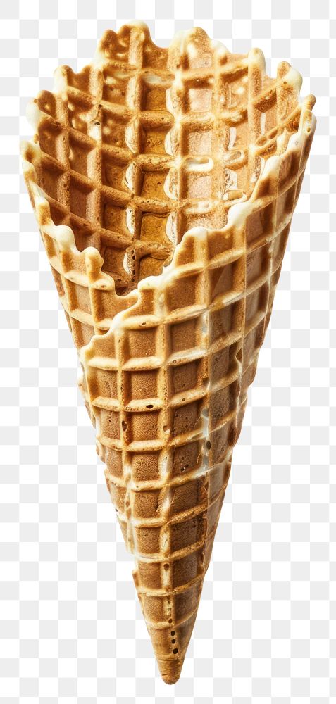 PNG  Waffle cone dessert cream.