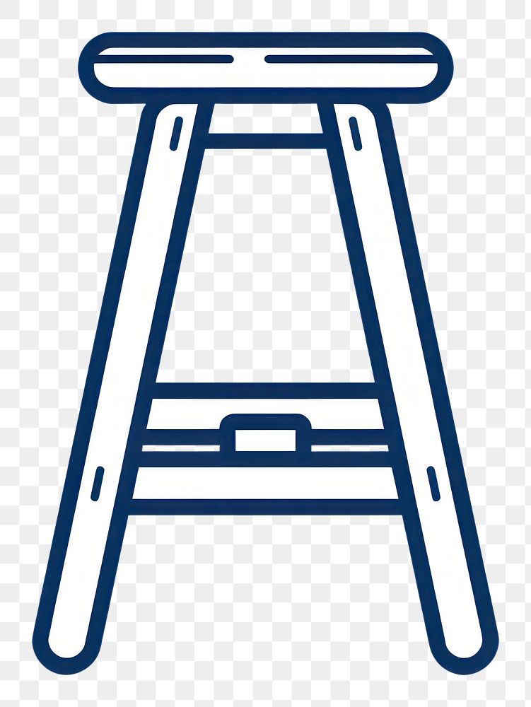 PNG Vector illustration of stool line icon furniture bar stool.