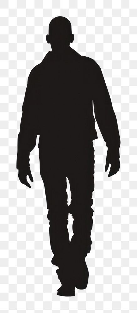 PNG Vector illustration silhouette man walk clothing apparel person.
