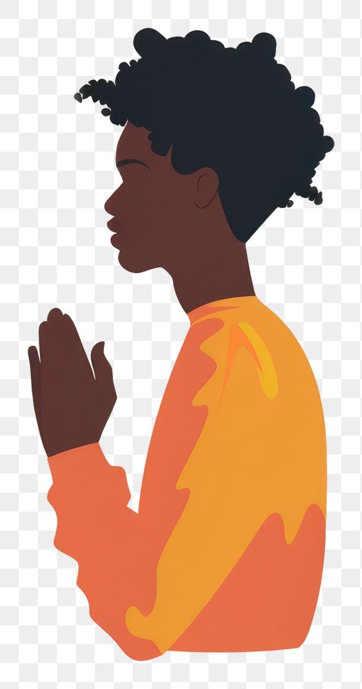 PNG Praying person finger human.