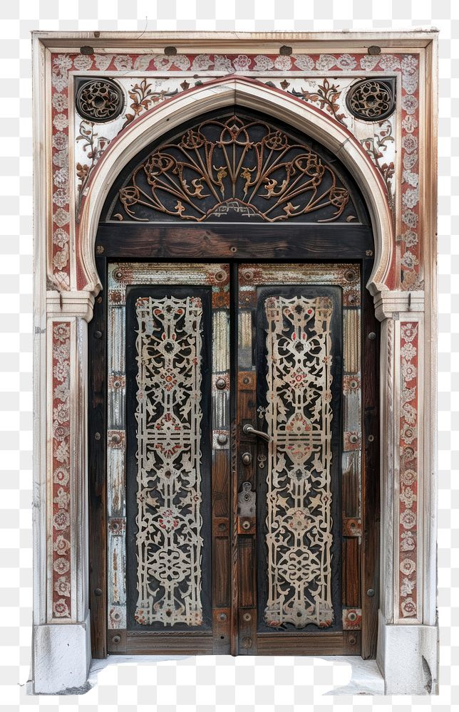 PNG Ottoman painting of door architecture building gate.