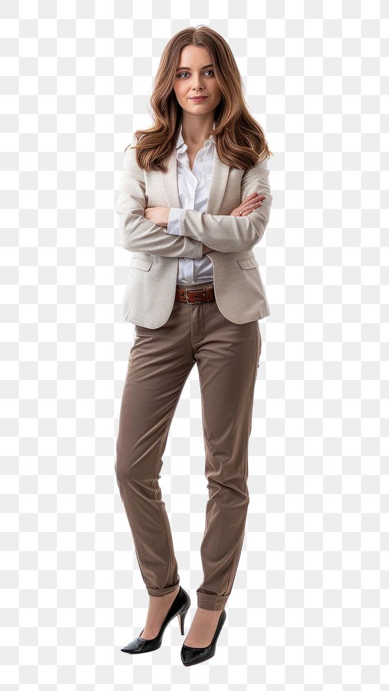 Confidence business woman footwear portrait blazer.