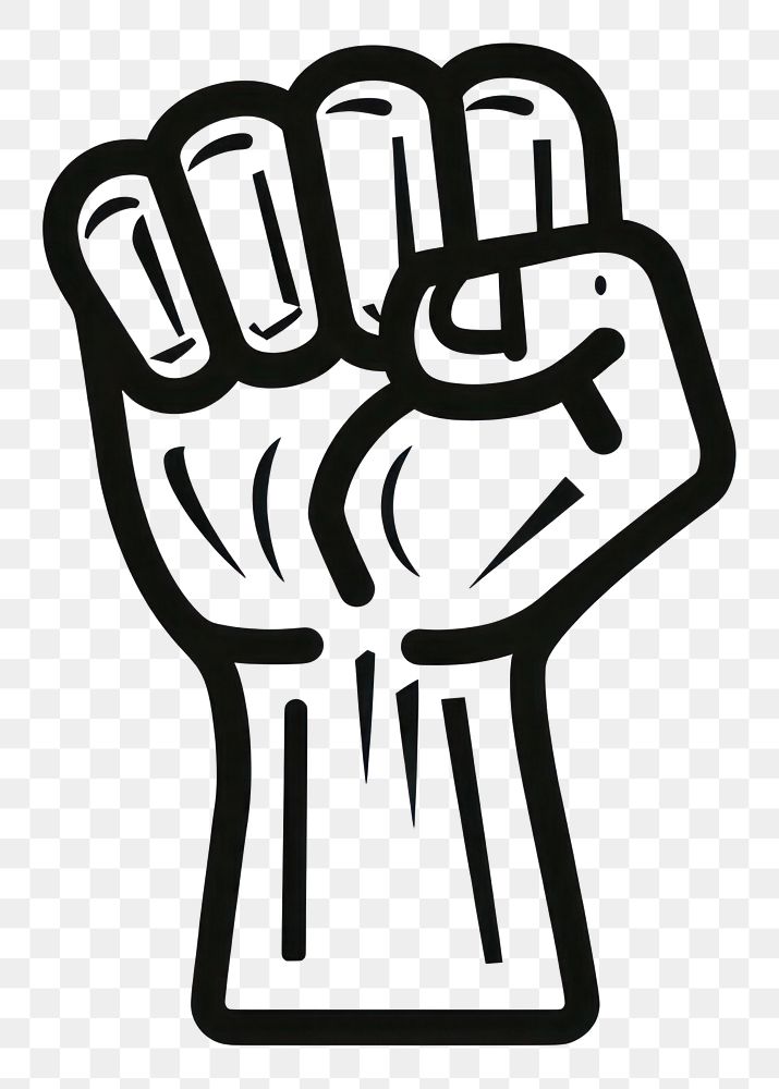 PNG Logo of protest line hand gesturing.