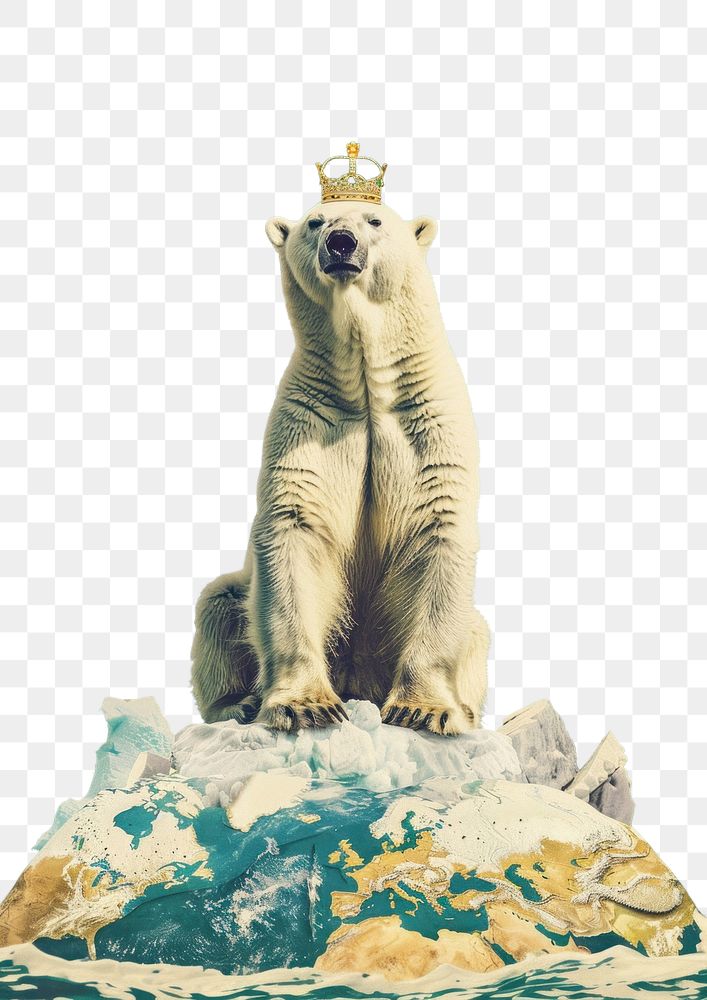 PNG The Polar bear wildlife animal mammal.