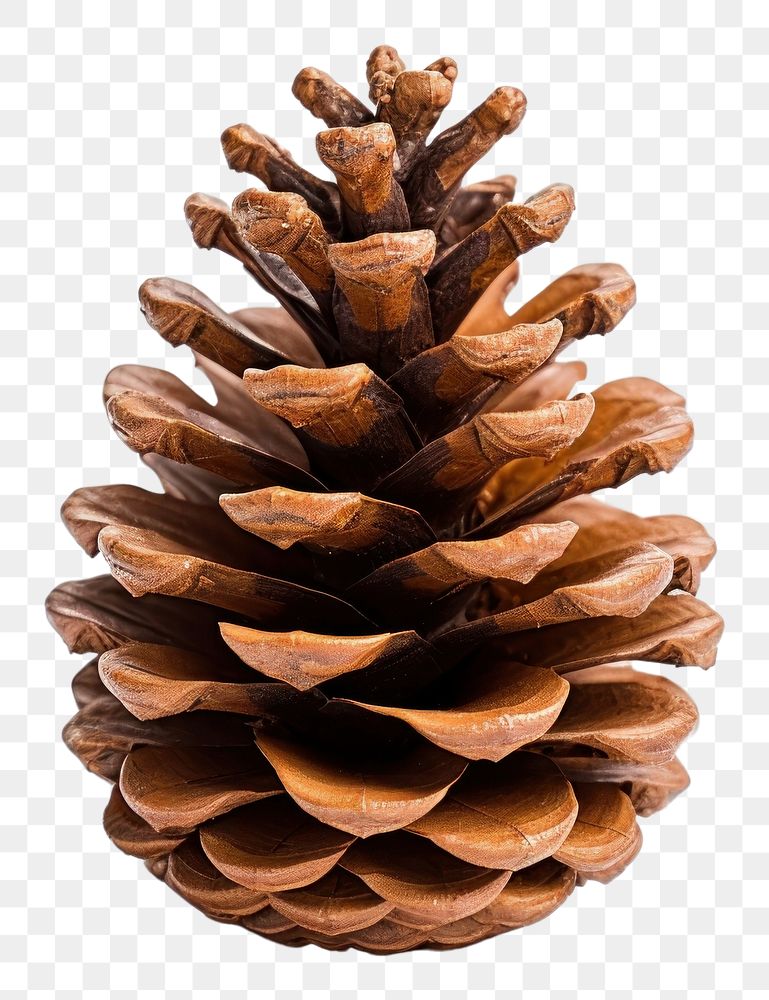 A pinecone for Christmas tree decoration plant white background christmas tree.