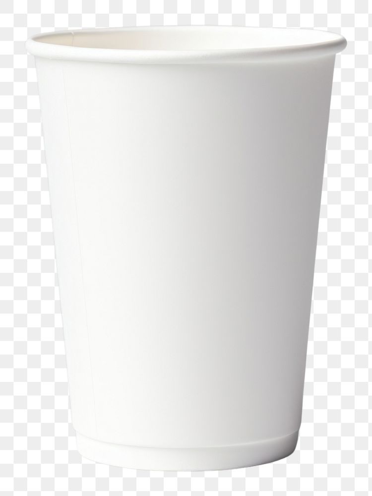 White paper cup white background refreshment disposable.