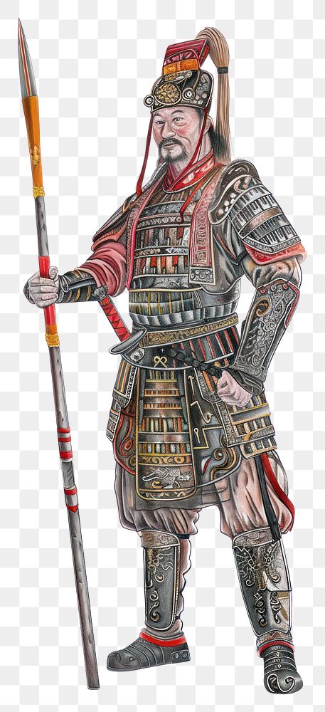 PNG Realistic pencil drawing ancient chinese armor pencil sketch texture weapon adult 