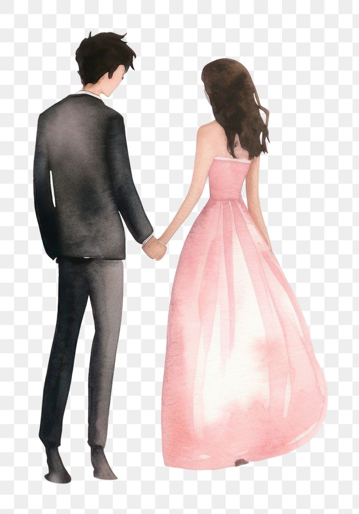 A groom and bride holding hands wedding fashion adult.