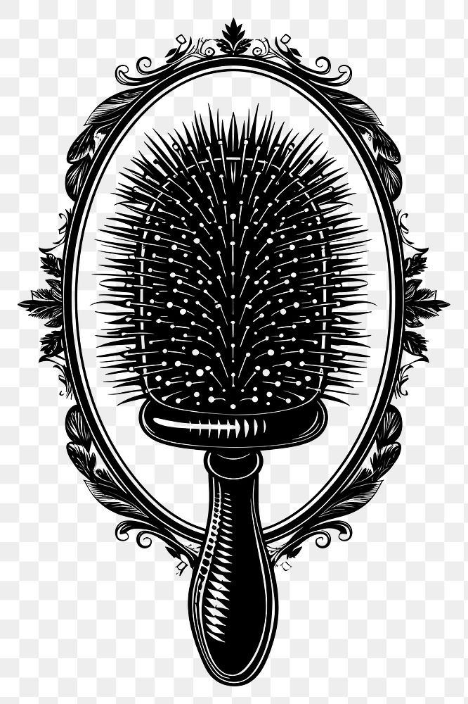 PNG Hair brush drawing tool white background.