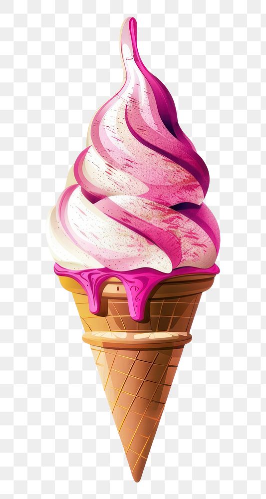 PNG Graffiti ice cream cone dessert food white background.