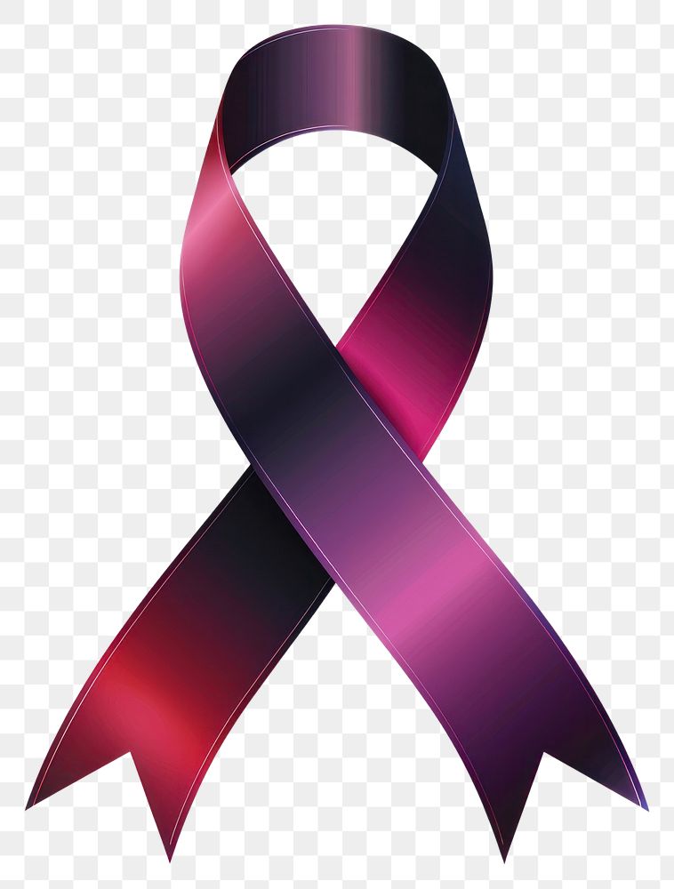 PNG Carcinoid cancer Ribbon gradient symbol white background ampersand.