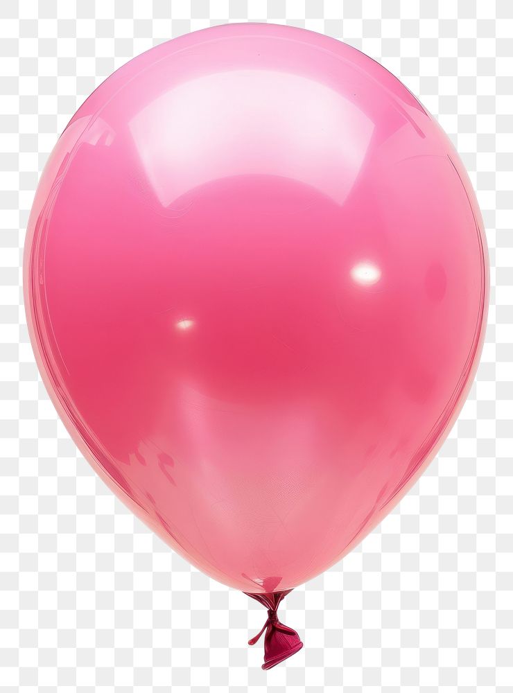 PNG Pink balloon white background celebration anniversary.