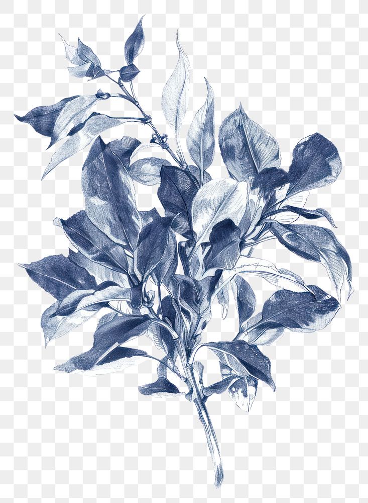 PNG Foliage drawing sketch plant