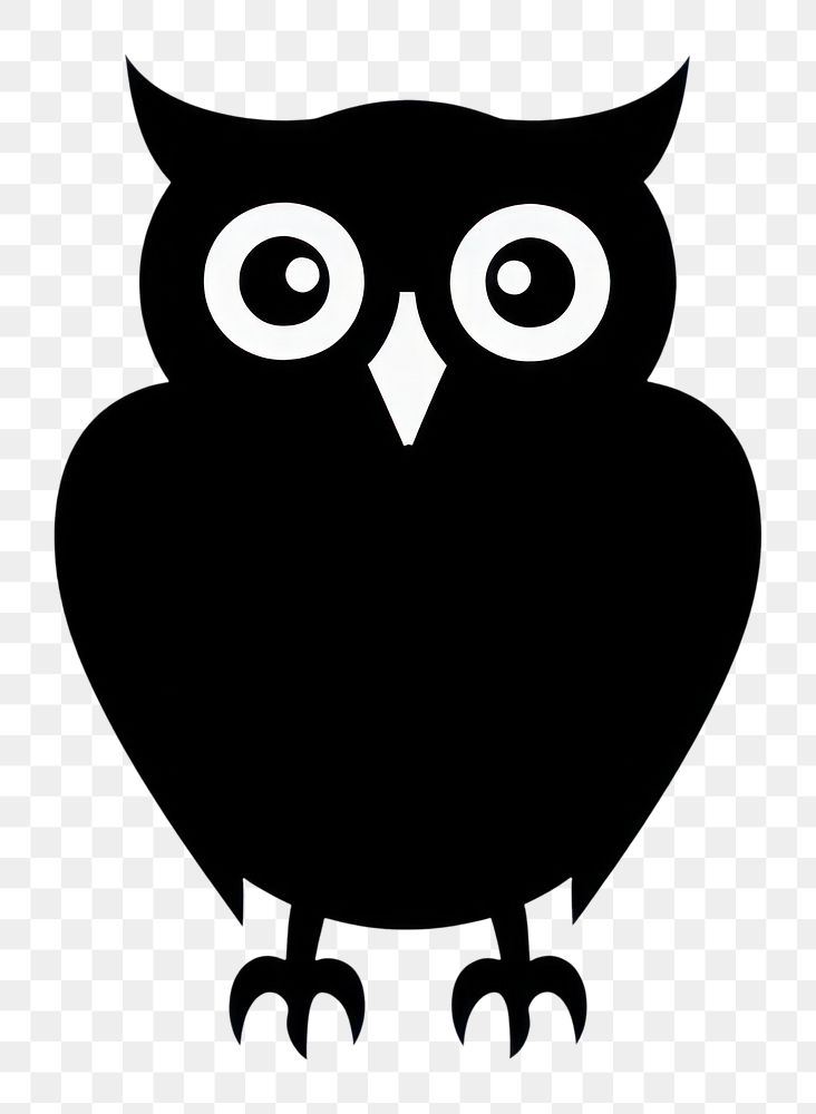 PNG Owl silhouette clip art animal black white.