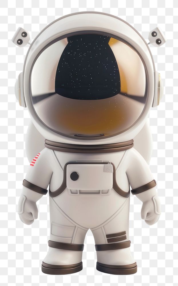 PNG Astronaut toy white background protection