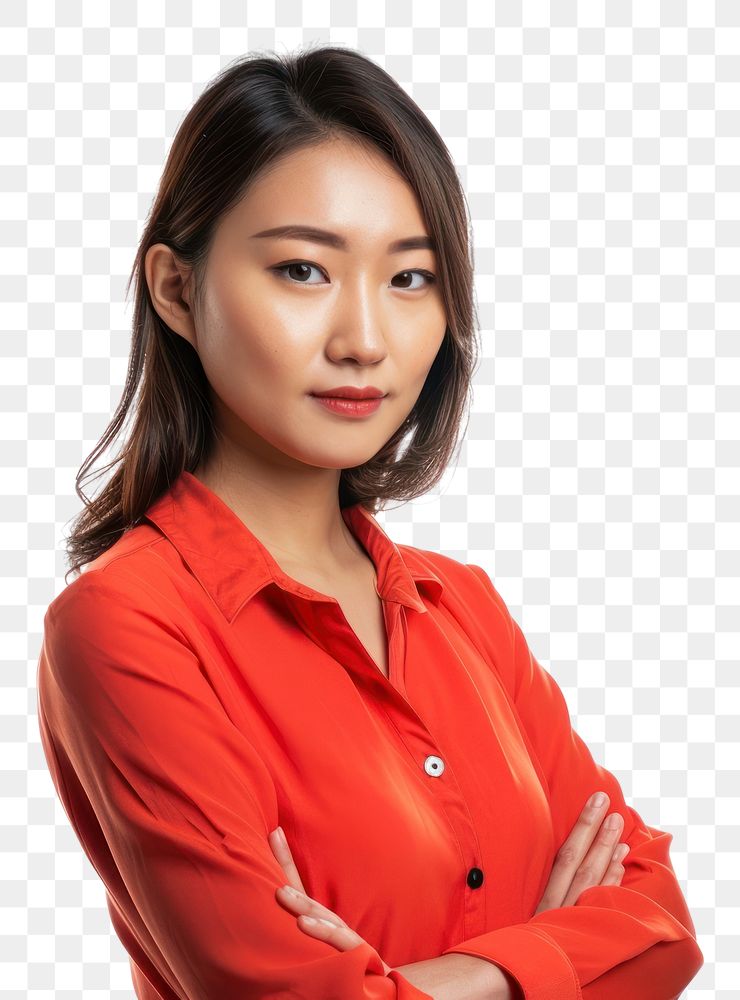 PNG Asian businesswoman portrait blouse adult