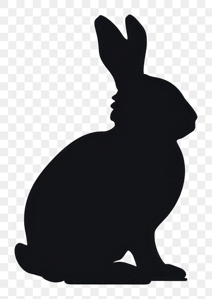 PNG Bunny icon silhouette clip art sweatshirt clothing knitwear.