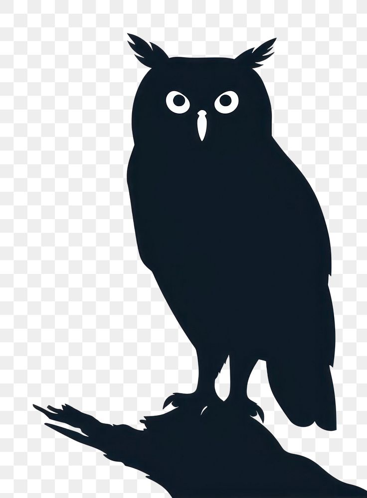 PNG Owl icon silhouette clip art animal bird.