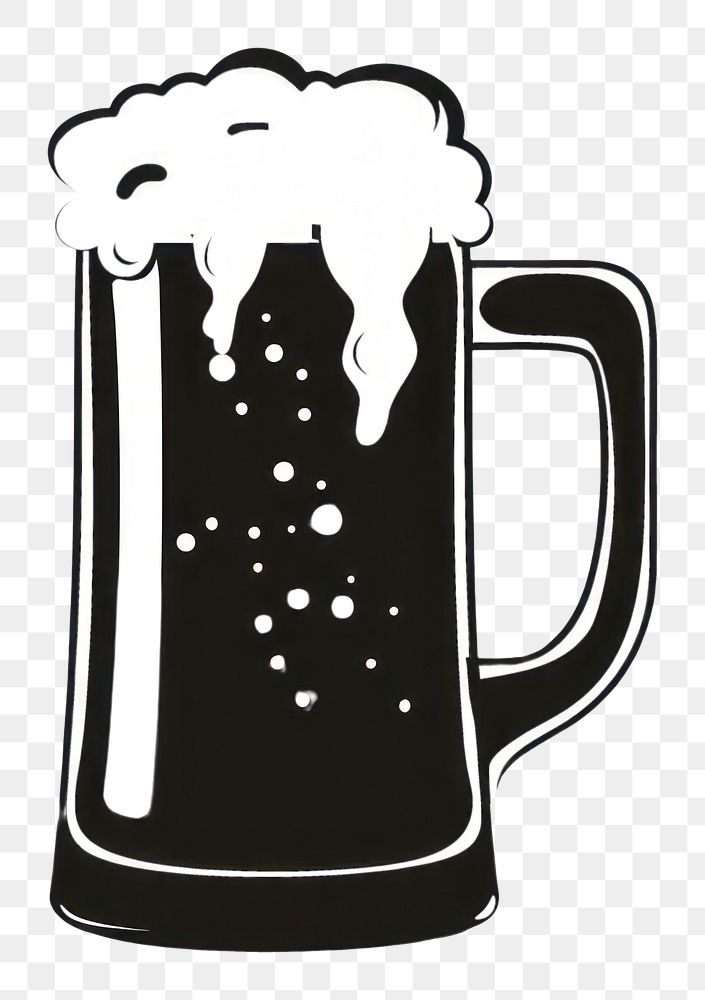 PNG Beer beverage alcohol glass.