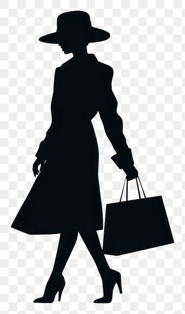 PNG Shopping silhouette accessories accessory.