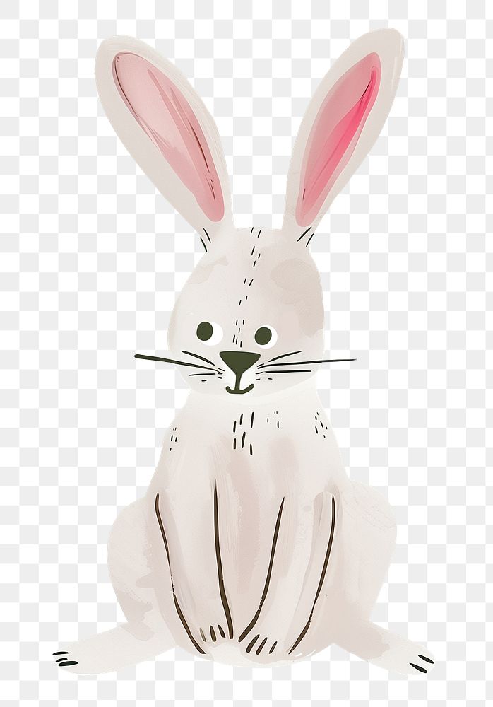 Rabbit png cute animal, transparent background