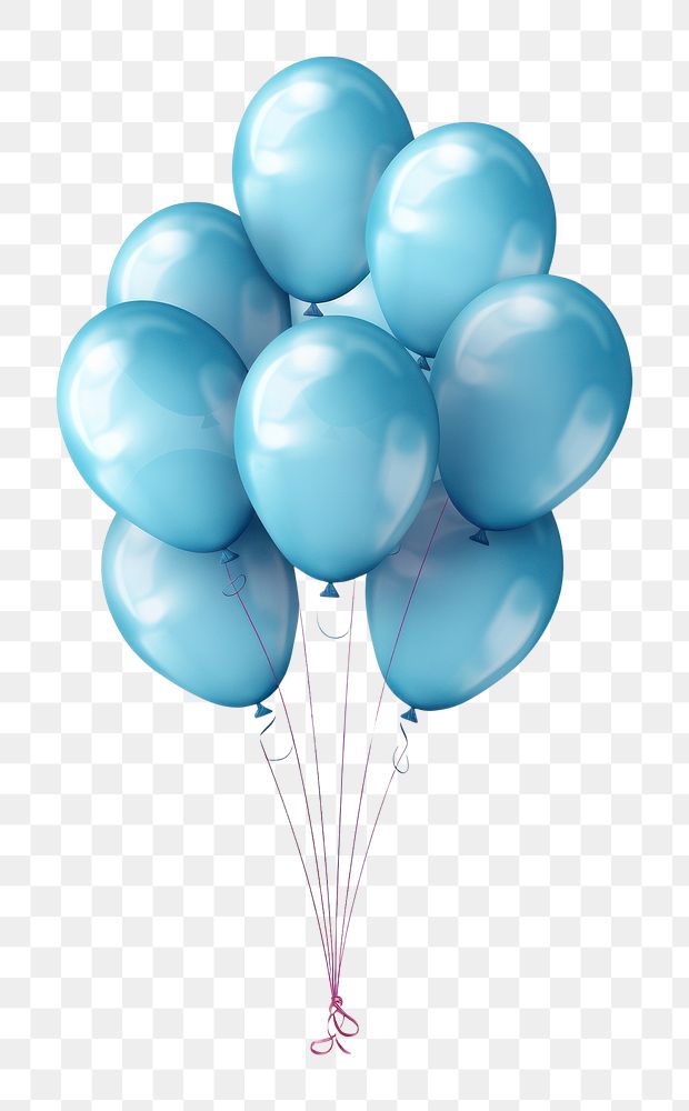 PNG  Bule balloons