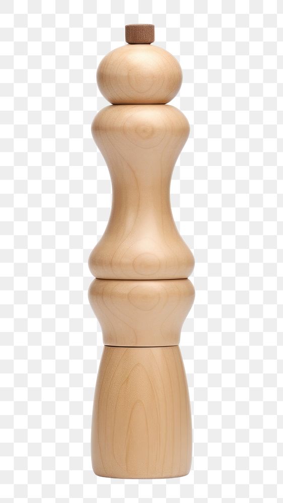 PNG A beechwood pepper mill chess white background chessboard.