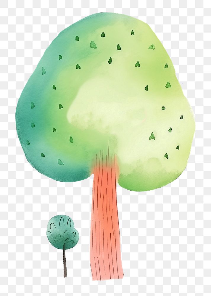 Tree png digital art, transparent background