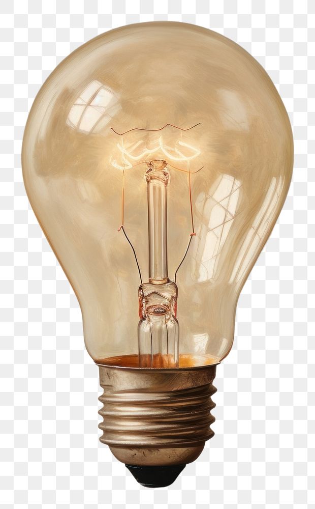 PNG  Close up on pale light bulb lightbulb