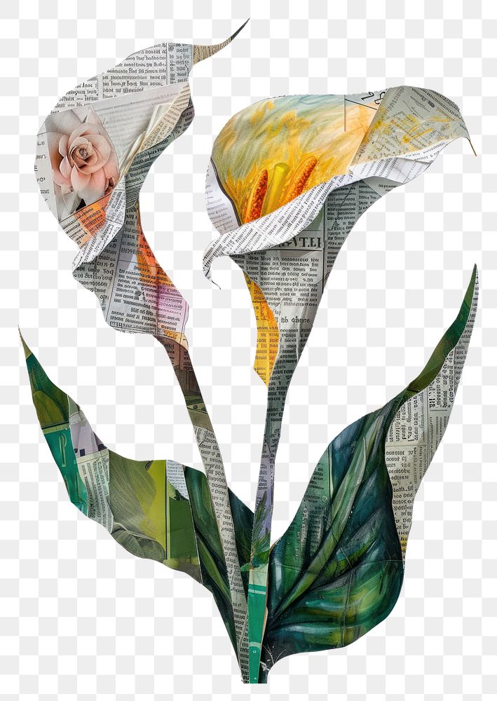PNG Collage blossom araceae flower.