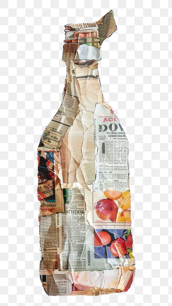 PNG Collage beverage ketchup alcohol.