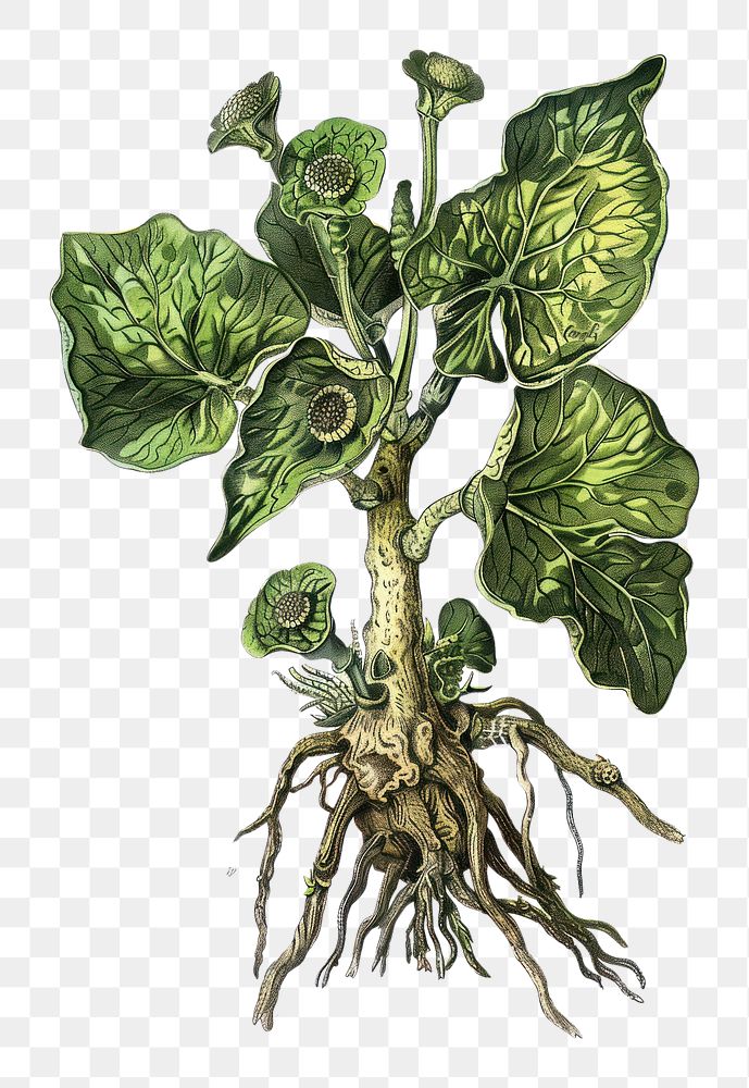 PNG Old illustration ghost produce plant leaf