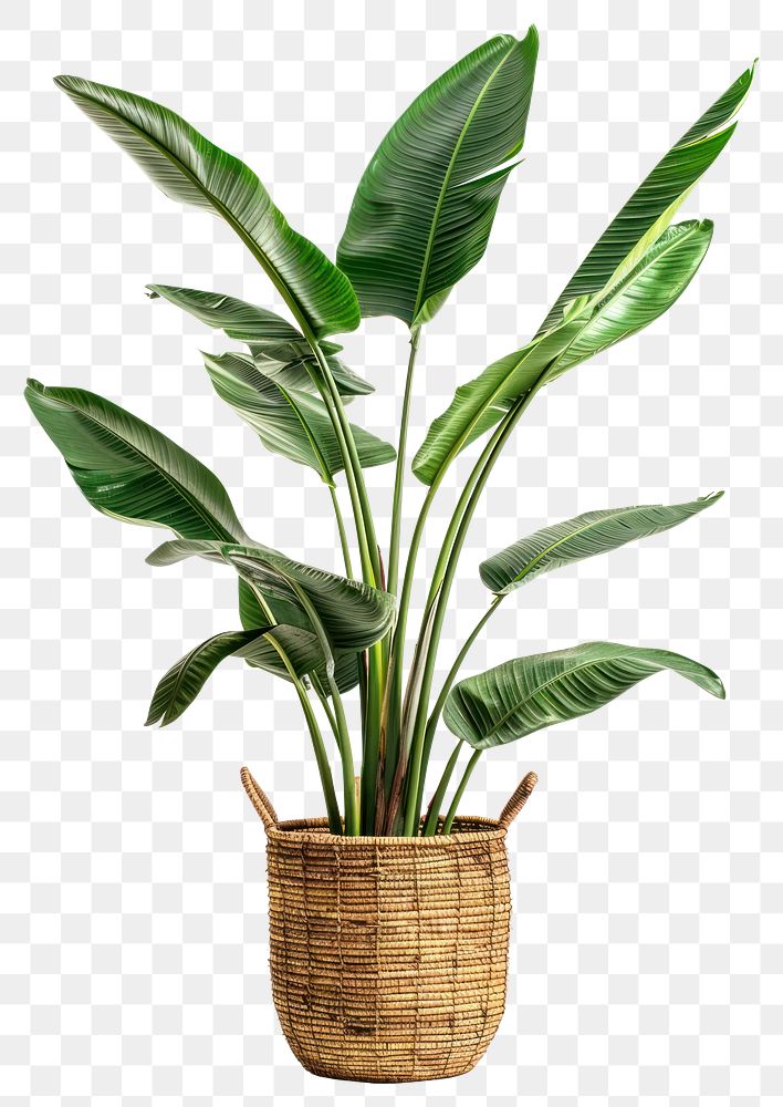 PNG Lush indoor plant in basket